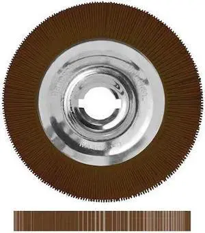 DEDECO 1972 Sunburst Radial Bristle Discs 12 in X 2 in Straight Ts Brown 36