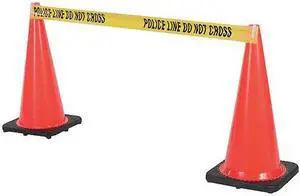 ZORO SELECT 03-500-BTC Barrier Tape Clip,White,PK5