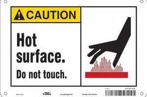 CONDOR 474Y08 Danger Sign,10" W x 7" H,0.032" Thick, 474Y08