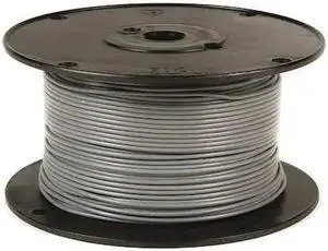 GROTE 87-7003 Primary Wire, GPT, 14 AWG, 1C C, Gray, PVC, Stranded, 60V, 100 ft.