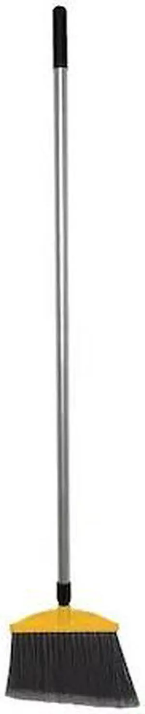 TOUGH GUY 6MPT8 11 in Sweep Face Angle Broom, Medium, Synthetic, Silver