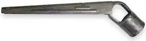 ZORO SELECT 4LVN5 Barbed Wire Line Arm,Galv Steel,2-3/8 In