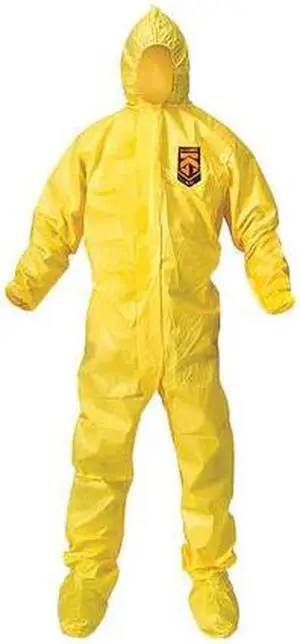 KLEENGUARD 00683 Disposable Coverall, Hooded, L, KleenGuard(TM) A70, Zipper,