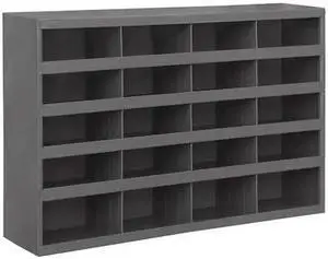 DURHAM MFG 394-95 Prime Cold Rolled Steel Pigeonhole Bin Unit , 8 1/2 in D x