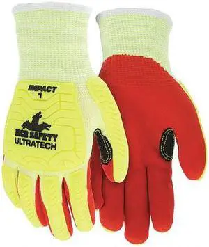MCR SAFETY UT1956M Coated Gloves, Cut Level A5 ,Dipped ,Foam Nitrile ,Sandy ,M