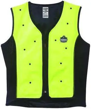 ERGODYNE 6685 Large Evaporative Cooling Vest, Lime