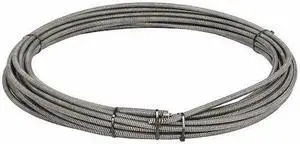 RIDGID 87582 Drain Cleaning Cable,3/8 In. x 75  ft.