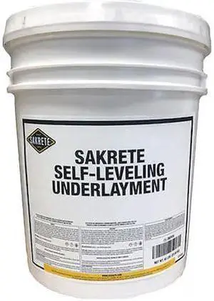 SAKRETE 120035 Concrete Leveling Compound, Pail, Gray, Self-Leveling