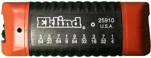 Eklind Hex Key Folding Set,SAE,Security,9Pieces  25910
