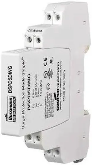 EATON BUSSMANN BSPD24DING Surge Protection Device, 1 Phase, 24V, 4 Poles, 4
