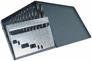 CLE-LINE C18123 13PC 135 Degree Heavy-Duty Jobber Drill Set Cle-Line 1878 Black