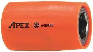 APEX TOOL GROUP UG-M-8MM13 3/8 in Drive Socket with U-Guard Shallow Socket,
