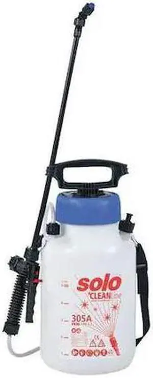 SOLO 305-A 1-21/64 gal Handheld Sprayer, Poly, 48 in L Hose, Jet Nozzle Spray