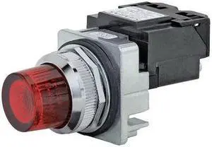 Pilot Light, LED, Full Voltage, Red, 120VAC 52PL5E2XB