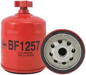 BALDWIN FILTERS BF1257 Fuel Filter,4-7/32 x 3 x 4-7/32 In