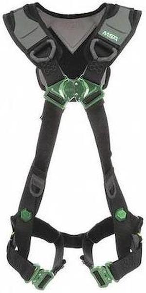 MSA SAFETY 10239740 V-FLEX Full Body Harness, M/L, 400 lb., Quick-Connect