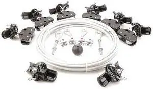 DAYTON 33N212 Festoon System Kit,1/4 In Rope,L 40 Ft