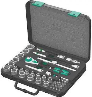 WERA 05003594001 3/8" Drive Ratchet Set, Torx(R), Metric, 43 pcs