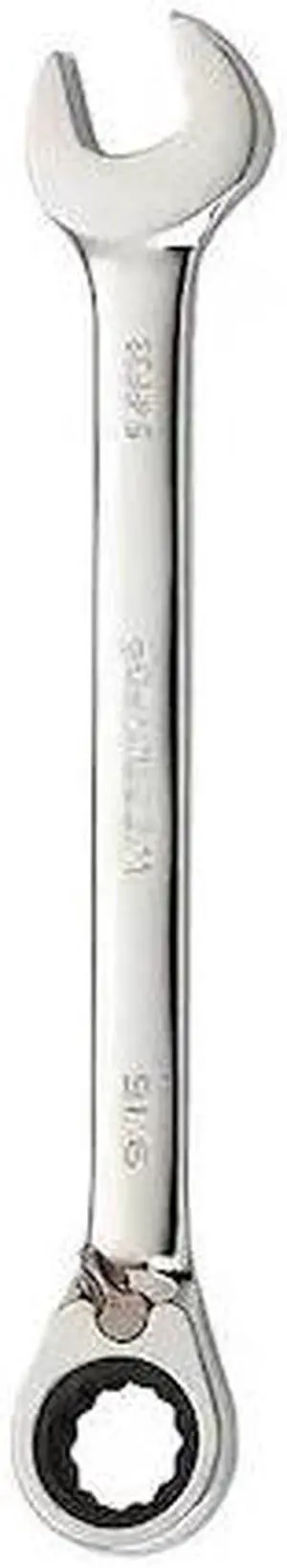 WESTWARD 54PP38 Ratcheting Combination Wrench, SAE, 7 1/2 in Length, 9/16 in