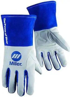 MILLER ELECTRIC 263347 Performance Welding Gloves, Gauntlet Cuff, Keystone