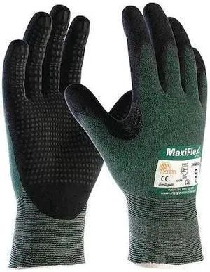 PIP 34-8443/L Cut Resistant Coated Gloves, A2 Cut Level, Nitrile, L, 12PK