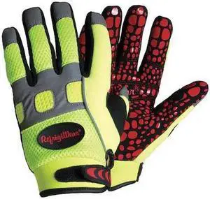 Cold Protection Gloves,  M,  Fleece Lining,  Hi-Visibility Lime,  1 PR