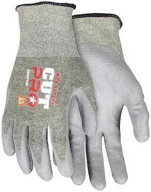 MCR SAFETY 9828PUL Cut-Resistant Gloves, Cut Level A5 ,Dipped ,Polyurethane