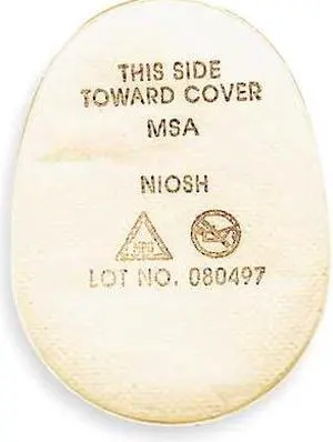 MSA SAFETY 815394 Filter, Advantage N95 Snap-On Prefilter, PK10
