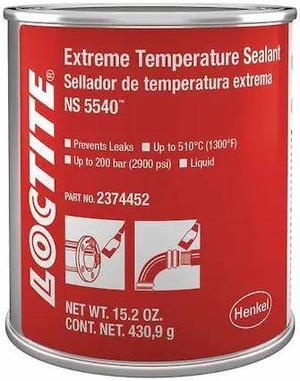 LOCTITE 2374452 Liquid High Temperature Sealant, 473 mL, Brown, Temp Range 59