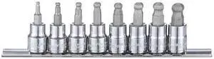 WESTWARD 54TM57 3/8" Drive Socket Bit, Metric