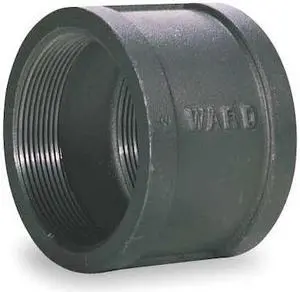 ZORO SELECT 2WU61 Coupling Coupling, 4" Pipe, FNPT, Malleable Iron, Class 150