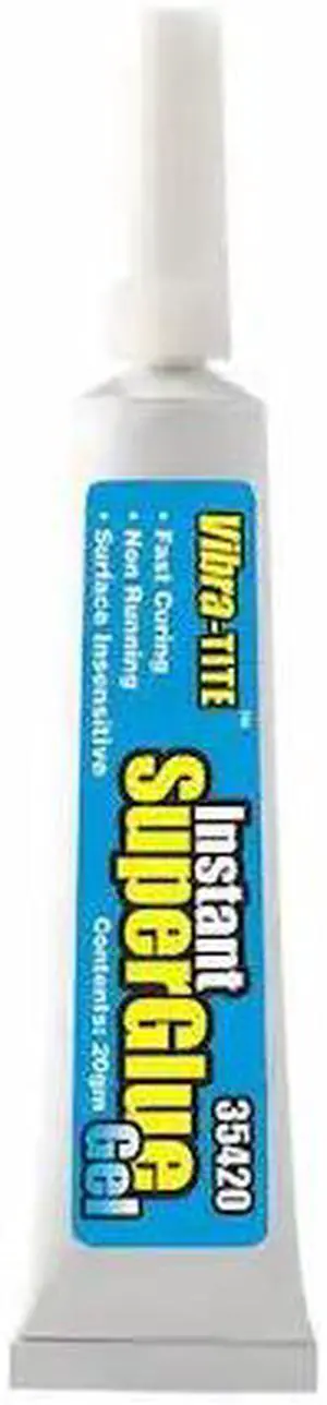 VIBRA-TITE 35420 Instant Adhesive, 354 Series, Clear, 0.7 oz, Tube