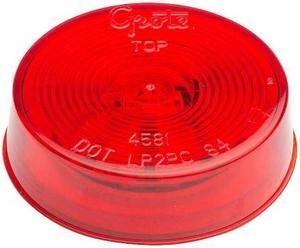 GROTE G1032 Lamp,Optic Lens,LED,2.5 In.,Red