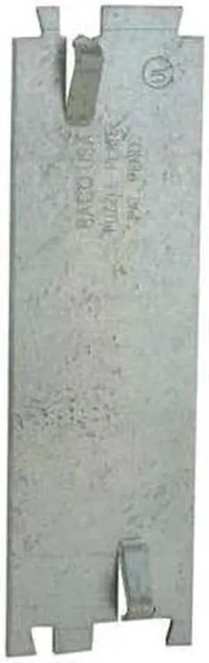 RACO 2713R Cable Protection Plate, Pre-Galvanized Steel, Partition Box Type