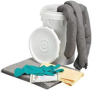CONDOR 436M93 Spill Kit, 9 gal Volume Absorbed per Kit, 6 1/2 gal Capacity,