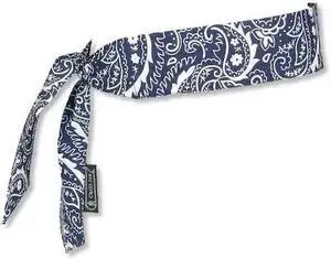 ERGODYNE 6700CT Cooling Bandana,One Size,Navy