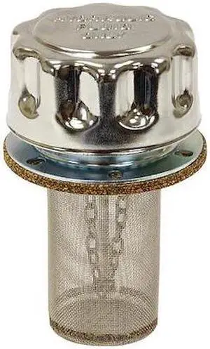 BUYERS PRODUCTS TFA005715 Chrome Filler-Strainer Breather Cap Assembly