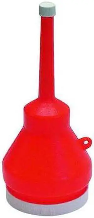 FUNNEL KING 32105 Polyethylene,1 pt.,9",4",1/2",Orange