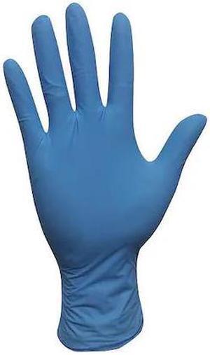 CONDOR 2XMA6 Disposable Gloves, Nitrile, Powder Free, Blue, S, 100 PK