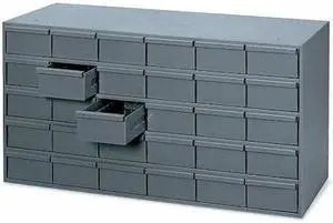 DURHAM MFG 014-95 Prime Cold Rolled Steel, Drawer Bin Cabinet, 12 1/4 in D x 17