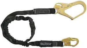 CONDOR 45J290 Shock-Absorbing Lanyard, 425 lb. Wt. Capacity, Steel Snap Hook,
