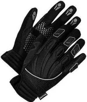 BDG 20-9-104-L Classic Leather Gloves, Synthetic Leather Palm, Black Neoprene