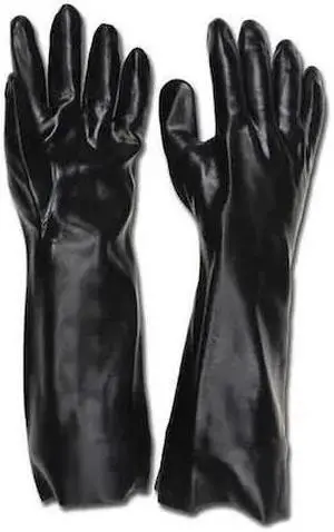 MCR SAFETY 6218 18" Chemical Resistant Gloves, PVC, L, 12PK