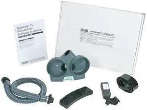 MSA SAFETY 10081115 PAPR System, Full Facepiece, Belt-Mount, Nickel-Metal
