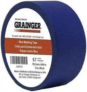 ZORO SELECT TC27-3" X 60YD Painter's Tape, 3 in W x 60 yd L, 5.7 mil Thick,