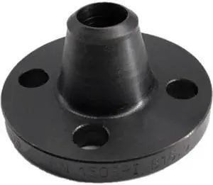 ZORO SELECT 4TXA5 Flange Weld Neck Flange, 1-1/2" Pipe, Welded, Black Steel,