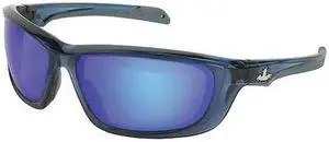 MCR SAFETY UD128BZ UD1, Safety Glasses Anti-Scratch, Blue Mirror Lens, Blue