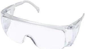 CONDOR 4VCL9 Safety Glasses, OTG Clear Polycarbonate Lens, Uncoated, 12PK