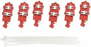 BRADY 148693 Circuit Breaker Lockout Rail, Circuit Breaker with Standard Nylon
