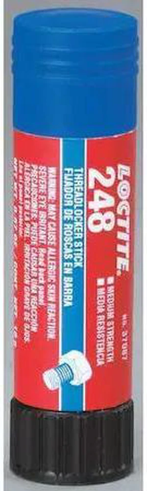 LOCTITE 462476 Threadlocker, LOCTITE 248, Blue, Medium Strength, Solid, 0.67 oz LOCTITE 462476 Threadlocker, LOCTITE 248, Blue, Medium Strength, Solid, 0.67 oz